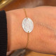 Guardian angel bracelet in gold and mother-of-pearl