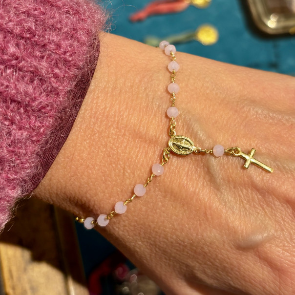 Bracciale decina rosario con Medaglia...