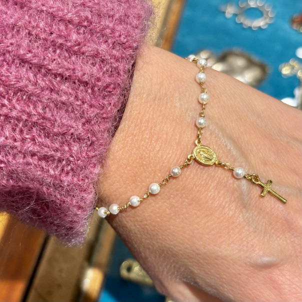 Bracciale decina rosario con Medaglia...