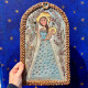 Madonna with child in stoneware