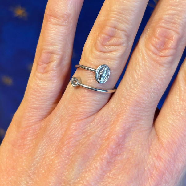 Anello Miracolosa argento dorato
