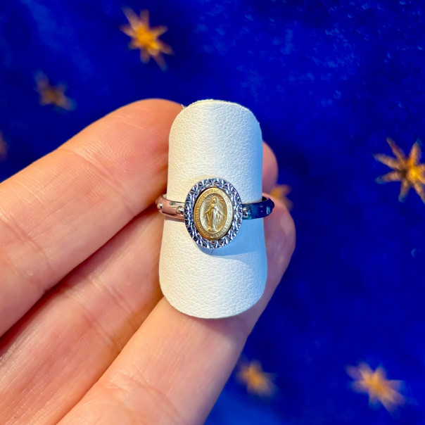 Minted Miraculous Medal Ring