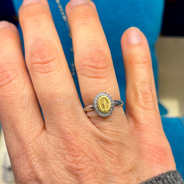 Minted Miraculous Medal Ring