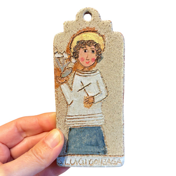 Saint Luis - Holy Card in Stoneware