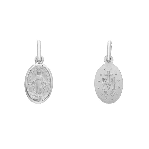 Miraculous Medal minted in 925 silver
