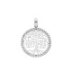Albero della vita Klimt oro bianco 18 kt e zirconi
