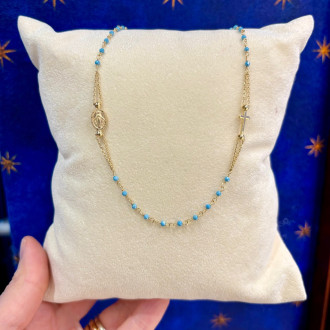 Rosary necklace in silver... 2