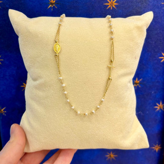 Gold-plated silver rosary... 2