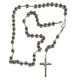 Large handcrafted silver rosary
