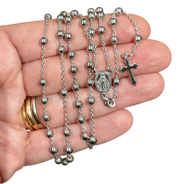 Rosario in argento 925 mm 4