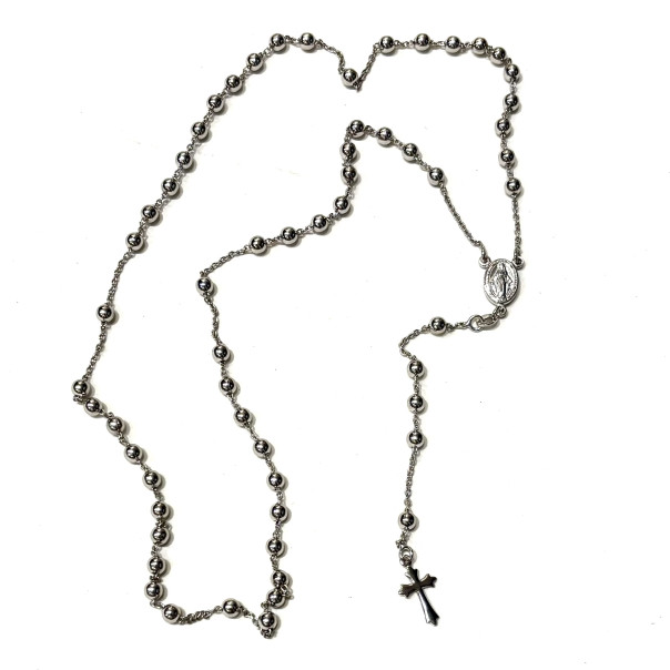 925 silver rosary mm 4