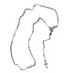 925 silver oval bead rosary