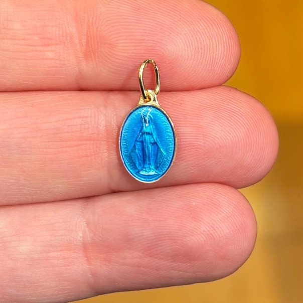 Original French enamel Miraculous Medal