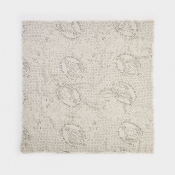 Foulard stelle e medaglie beige
