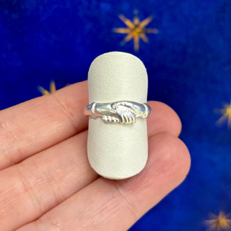 Saint Rita ring in 925 silver.