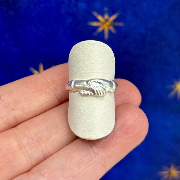 Saint Rita ring in 925 silver.