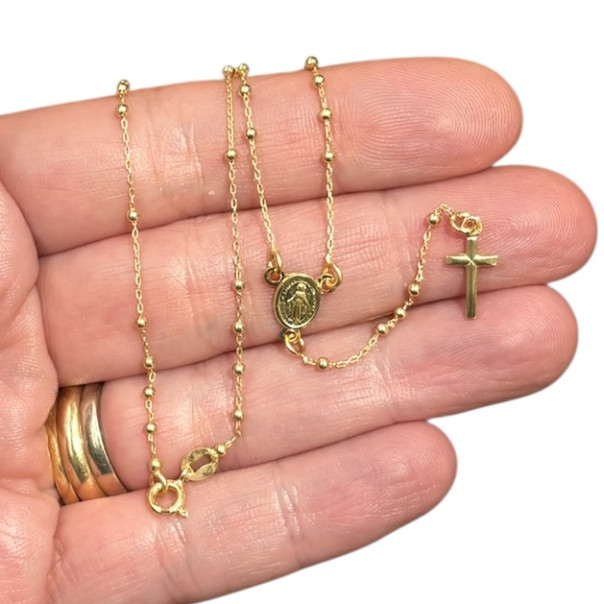 Small rosary necklace