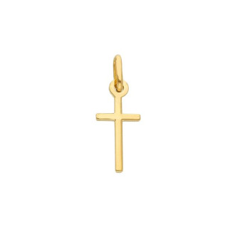 Solid smooth gold cross