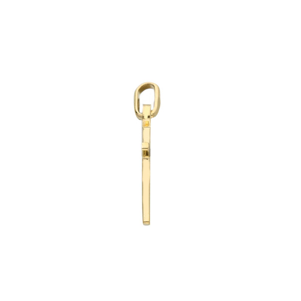 Solid smooth gold cross