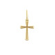Croce in oro 18 carati Incisa piccola