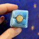 Saint Benedict silver medal and zircons
