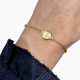 Scapular bracelet in gilded silver