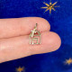 Living House Pendant in Gold and Diamonds