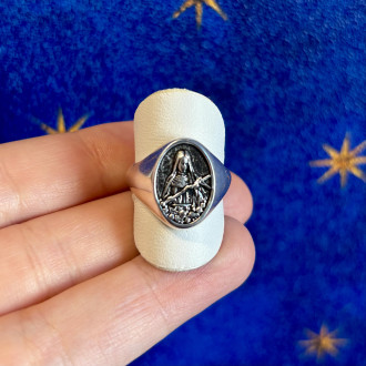 Saint Rita signet ring