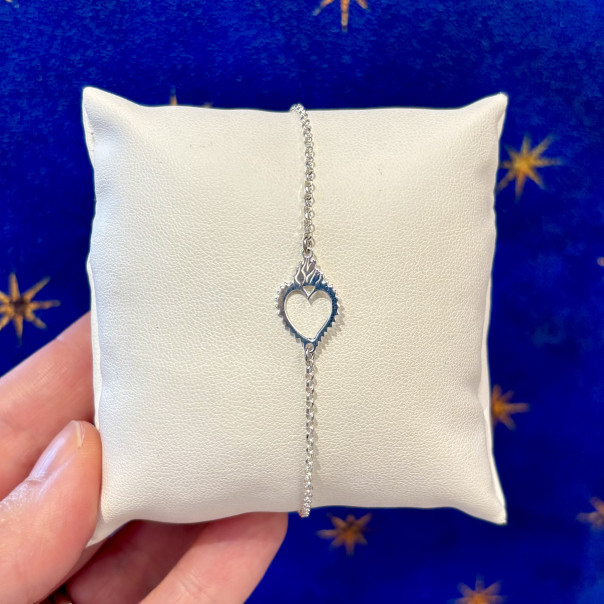 Sacred Heart Profile Bracelet