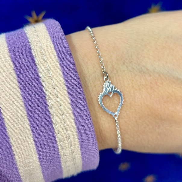 Bracciale Sacro Cuore profilo