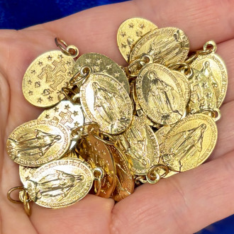 Miraculous medal golden...