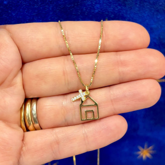 Collana "La casa vivente" argento, Catenine in argento oro