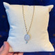 Necklace I hold you by the hand golden