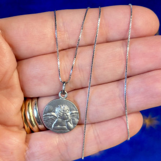 Guardian angel necklace in...