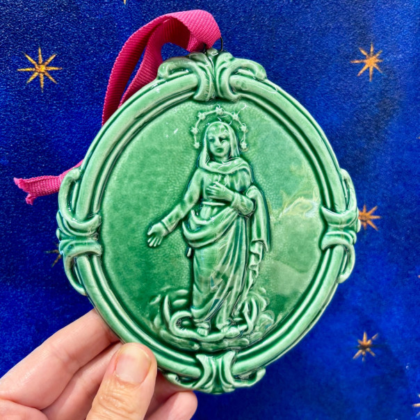Medallion of Our Lady of the Assumption into Heaven in Puglia