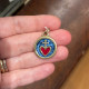 Medaglia Sacro cuore smaltato medio