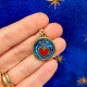 Medaglia Sacro cuore smaltato medio