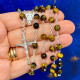 Rosario in argento e occhio di tigre