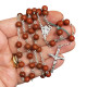 Rosary in silver and Egyptian jasper