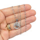 Collana Albero della vita con zirconi