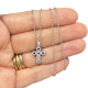 Collana croce zirconi