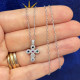 Collana croce zirconi