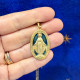 Miraculous Medal minted in large fired enamel