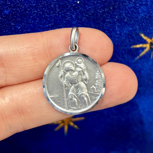 Medaglia San Cristoforo in argento