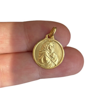 Medaglia Madonna del buon riposo oro 18 carati 2