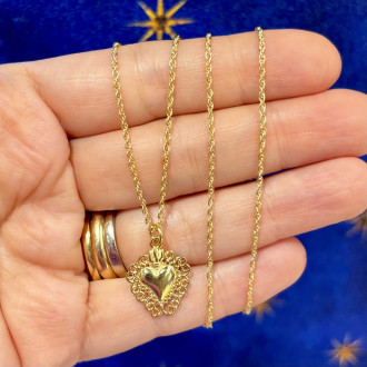 Collana Sacro Cuore pizzo 2