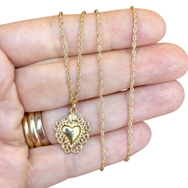Necklace pizzo Holy Heart