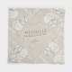 foulard con stampa otto medaglie miracolose beige